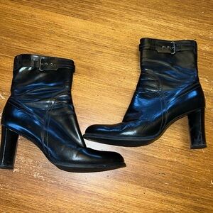 Cole Haan Heeled Black Leather Boots